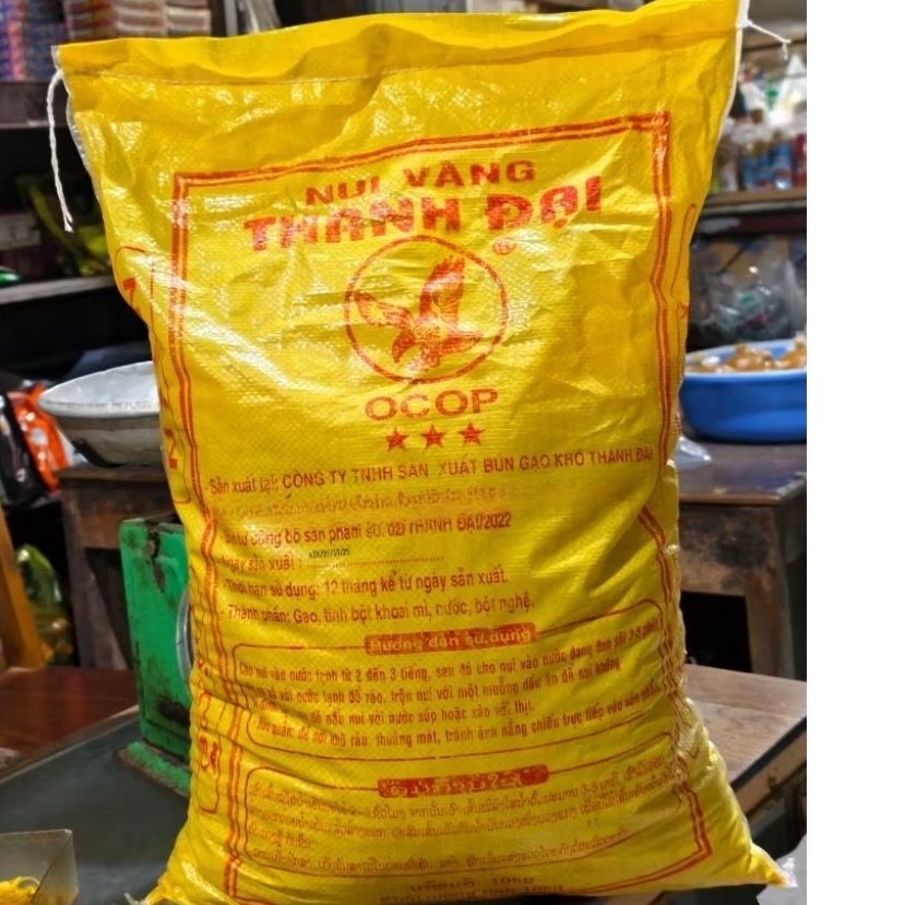 01 bao nui ống vàng ( Dài / Ngắn ) Thanh Đại - nui dẻo ngon - bao 10kg