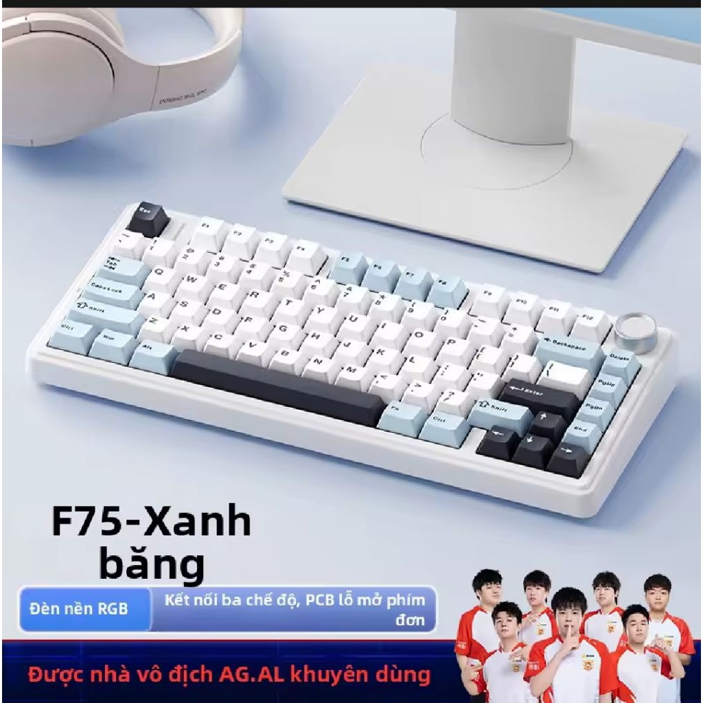 (hỏa tốc Hà Nội)bàn phím cơ không dây aula s75 pro 3 mode new | BigBuy360 - bigbuy360.vn