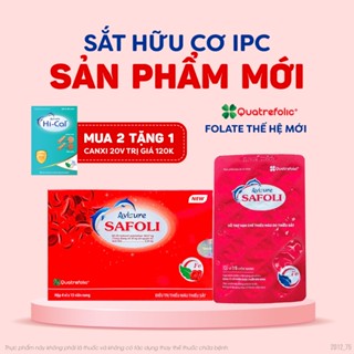 Sắt Hữu Cơ Bổ Sung 5MTHF Sắt Avisure Safoli New Cho Bà Bầu, Sau Sinh và Người Thiếu Máu