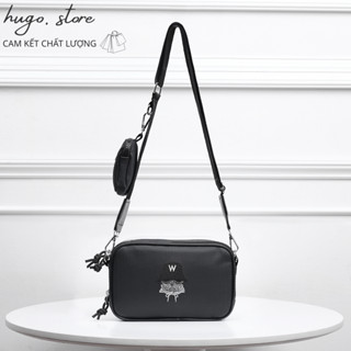Túi Đeo Chéo Nam Nữ MLB Unisex Hàn Quốc – Túi Đen Cao Cấp Đi Học -Đi Chơi- Du Lịch