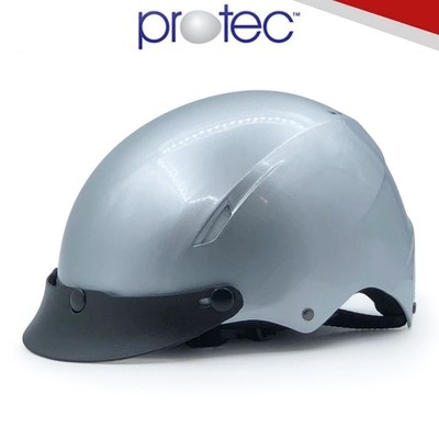 Mũ bảo hiểm nửa đầu PROTEC VIC không kính cho nam an toàn chính hãng, thời trang
