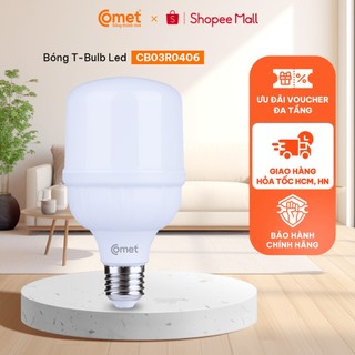 Bóng đèn led bulb trụ comet rebel cb03r công suất lớn 20w–30w–40w–50w siêu sáng – tiết kiệm điện