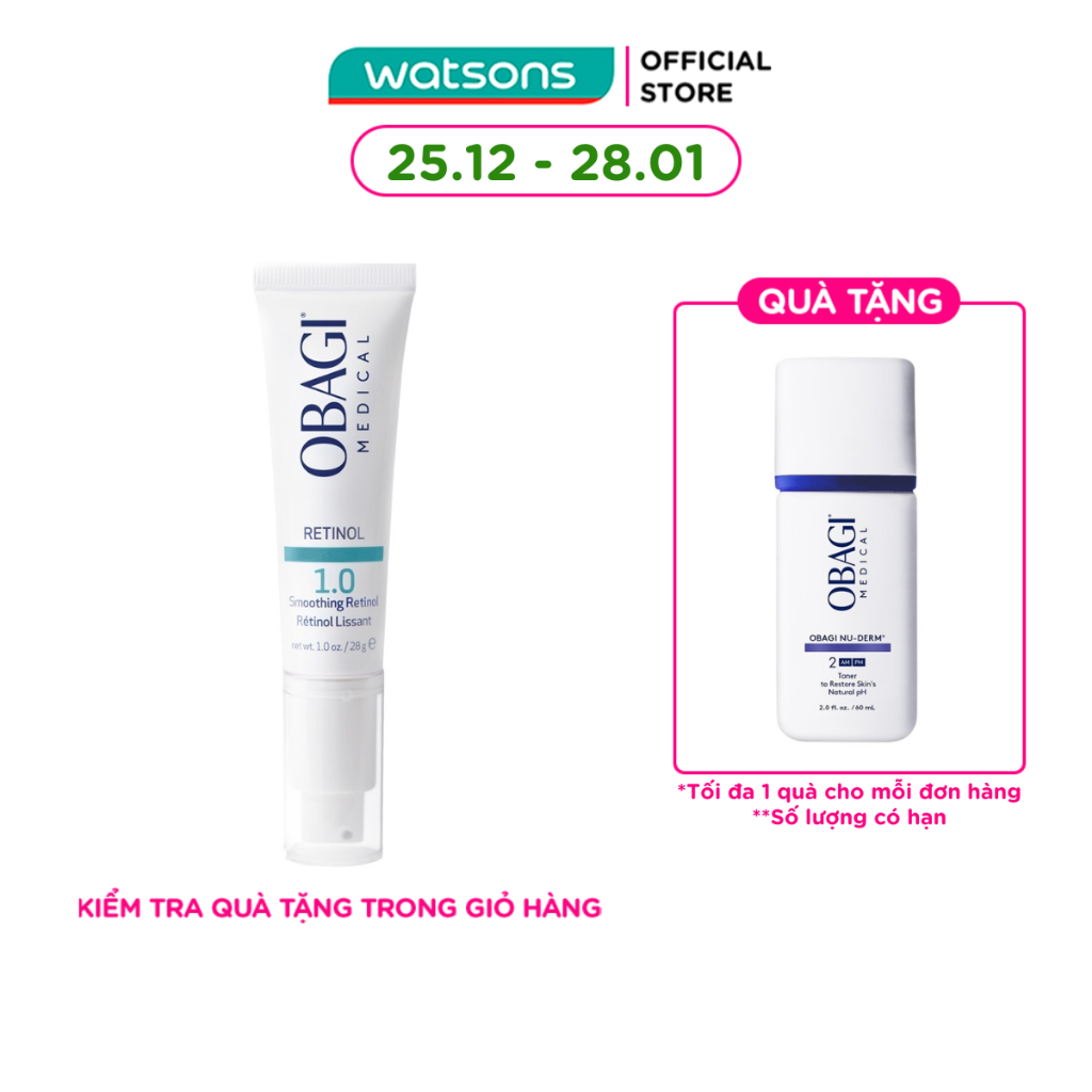 Kem Chống Lão Hóa Obagi Retinol 1.0 Cream 28g