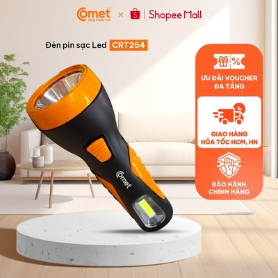 [HT HCM/HN] Đèn Pin Sạc Led Comet CRT254 2W đa năng - Chiếu Xa, Chiếu Rộng - Lỗi 1 đổi 1 trong vòng 6 tháng