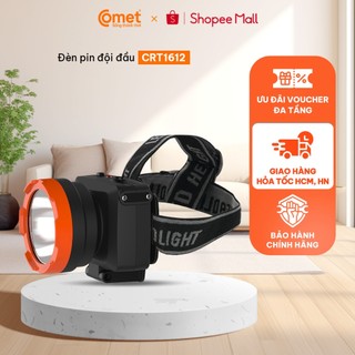 Đèn pin sạc led đội đầu comet crt1612 dung lượng 900mah, 3w siêu sáng
