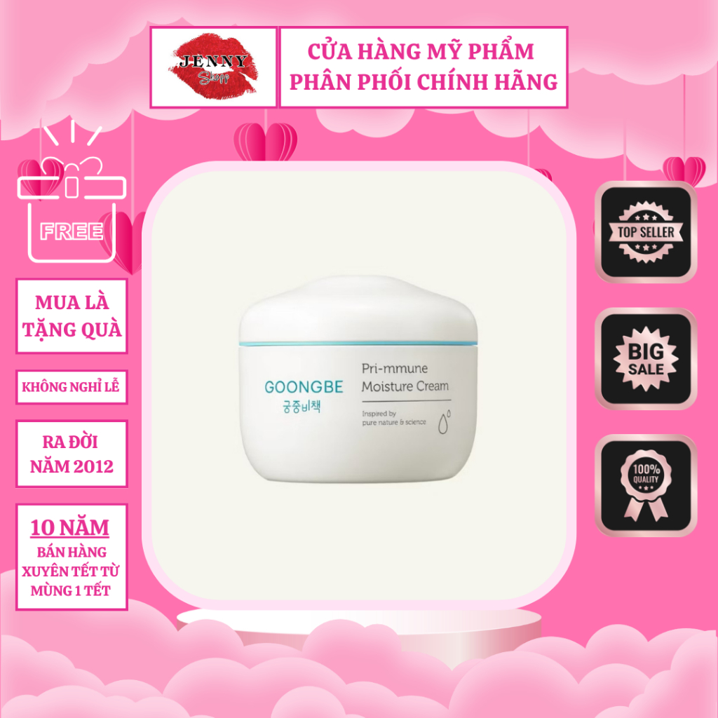 Kem Dưỡng Ẩm GOONGBE Primune Baby Moisture Cream Dành Cho Trẻ Từ Sơ Sinh Hũ 180ml