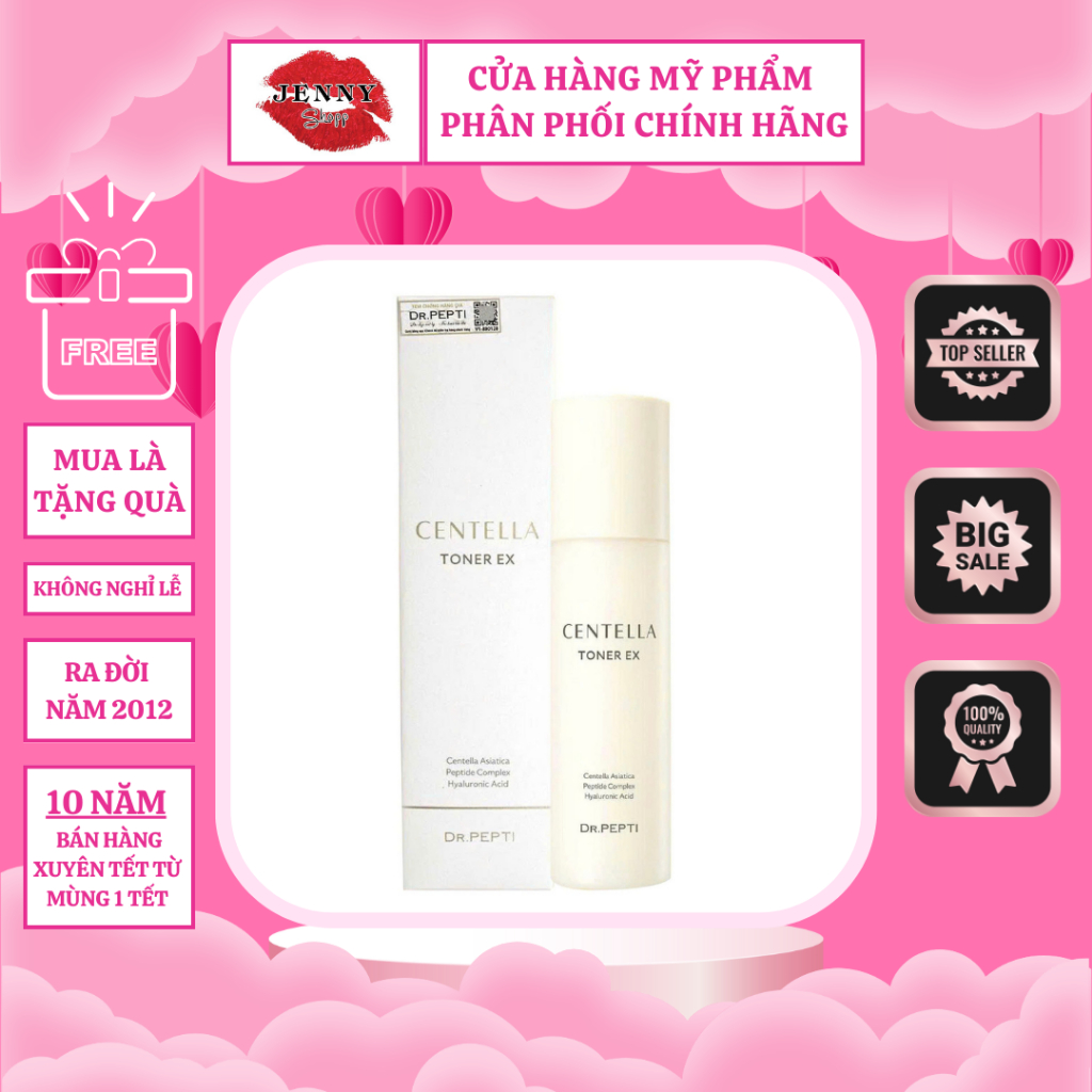 Nước Hoa Hồng Dr.Pepti+ Centella Toner