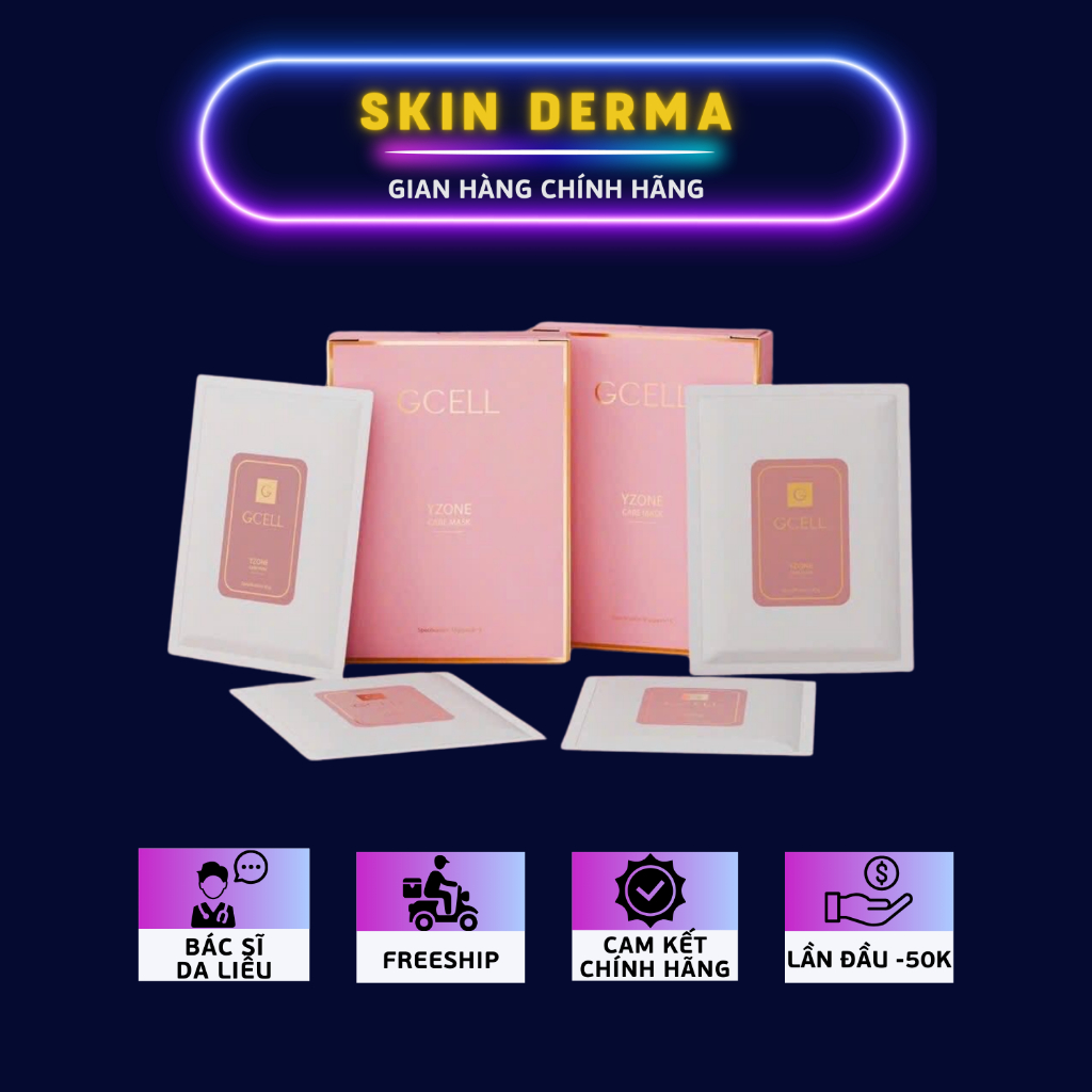 [Hàng Công Ty] Hộp 5 miếng mặt nạ chăm sóc vùng kín GCell YZone Care Mask