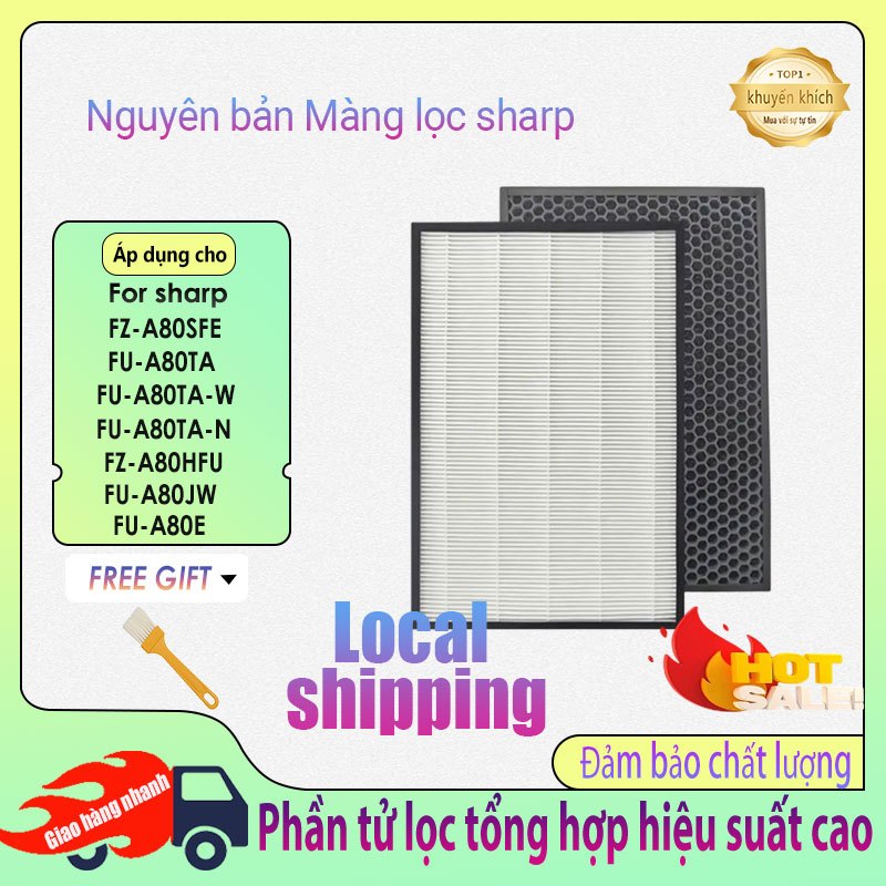 Lõi Lọc Không Khí SHARP FZ-A80SFE FU-A80TA / FU-A80TA-W / FU-A80TA-N HEPA  Air Purifier Filter
