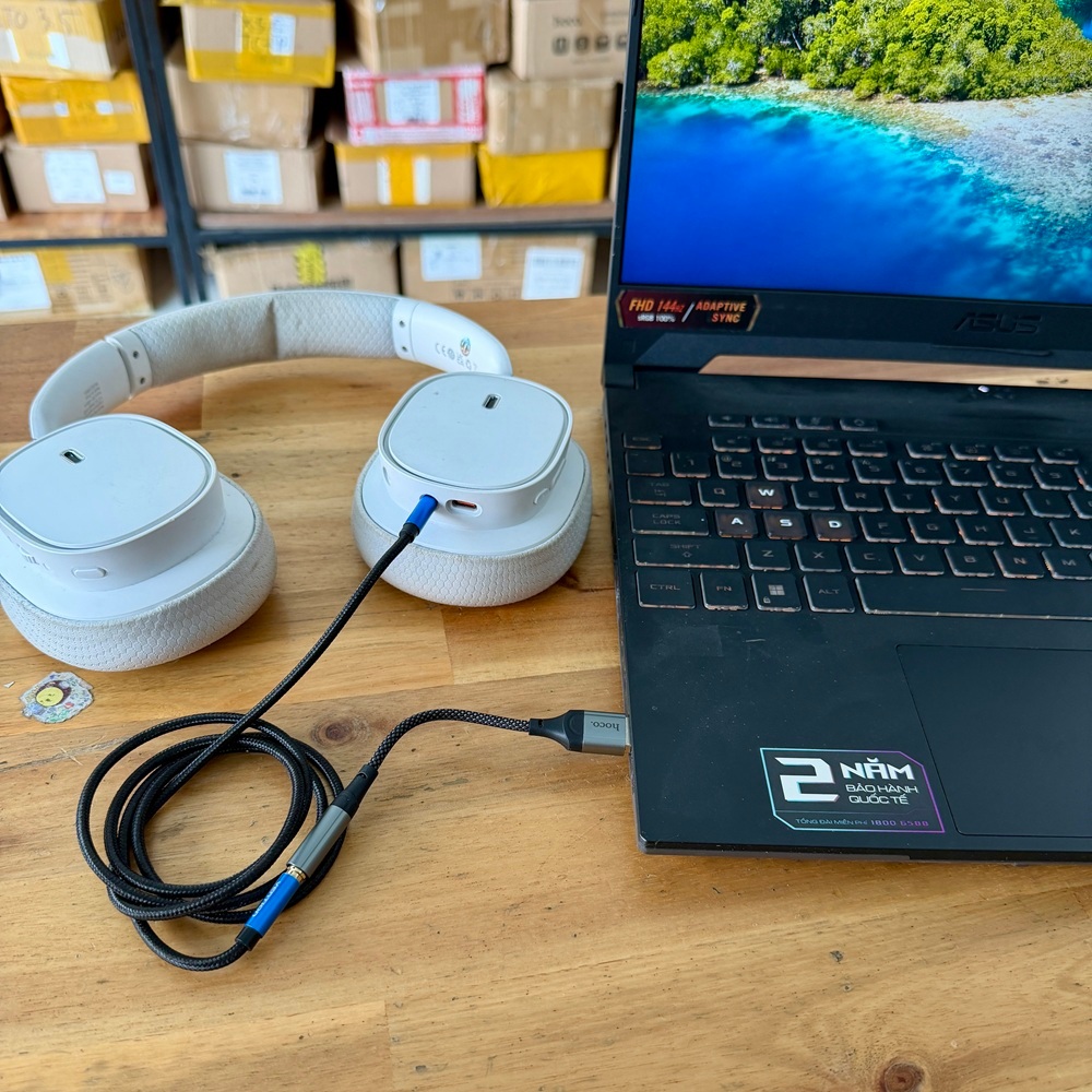 Jack chuyển USB-A to 3.5 Hoco LS36 usb sound dùng cho PC/ Laptop -Bảo Hành 3 tháng | BigBuy360 - bigbuy360.vn