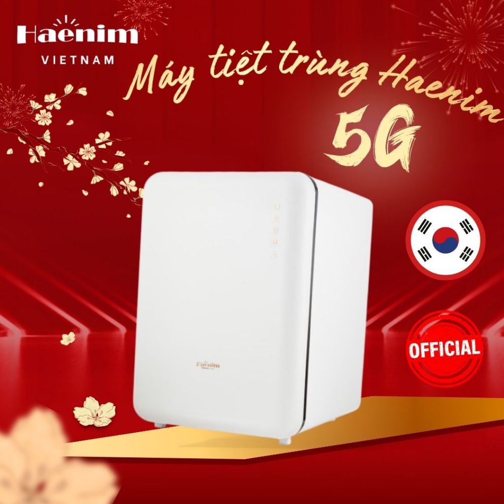 MÁY TIỆT TRÙNG SẤY KHÔ BÌNH SỮA HAENIM UV LED 5G SMART FLEX
