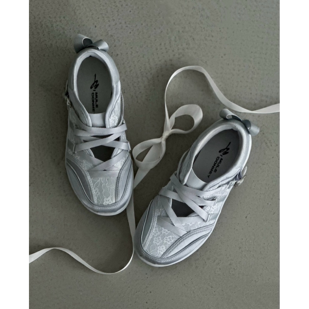 Metallic Mary Jane Sneaker Mule Donkey