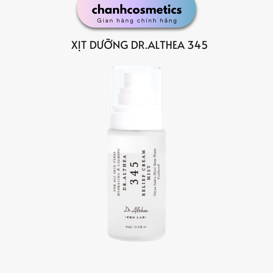 Xịt Khoáng DR.ALTHEA 345 Relief Cream MIST 60ML CHANH COSMETICS
