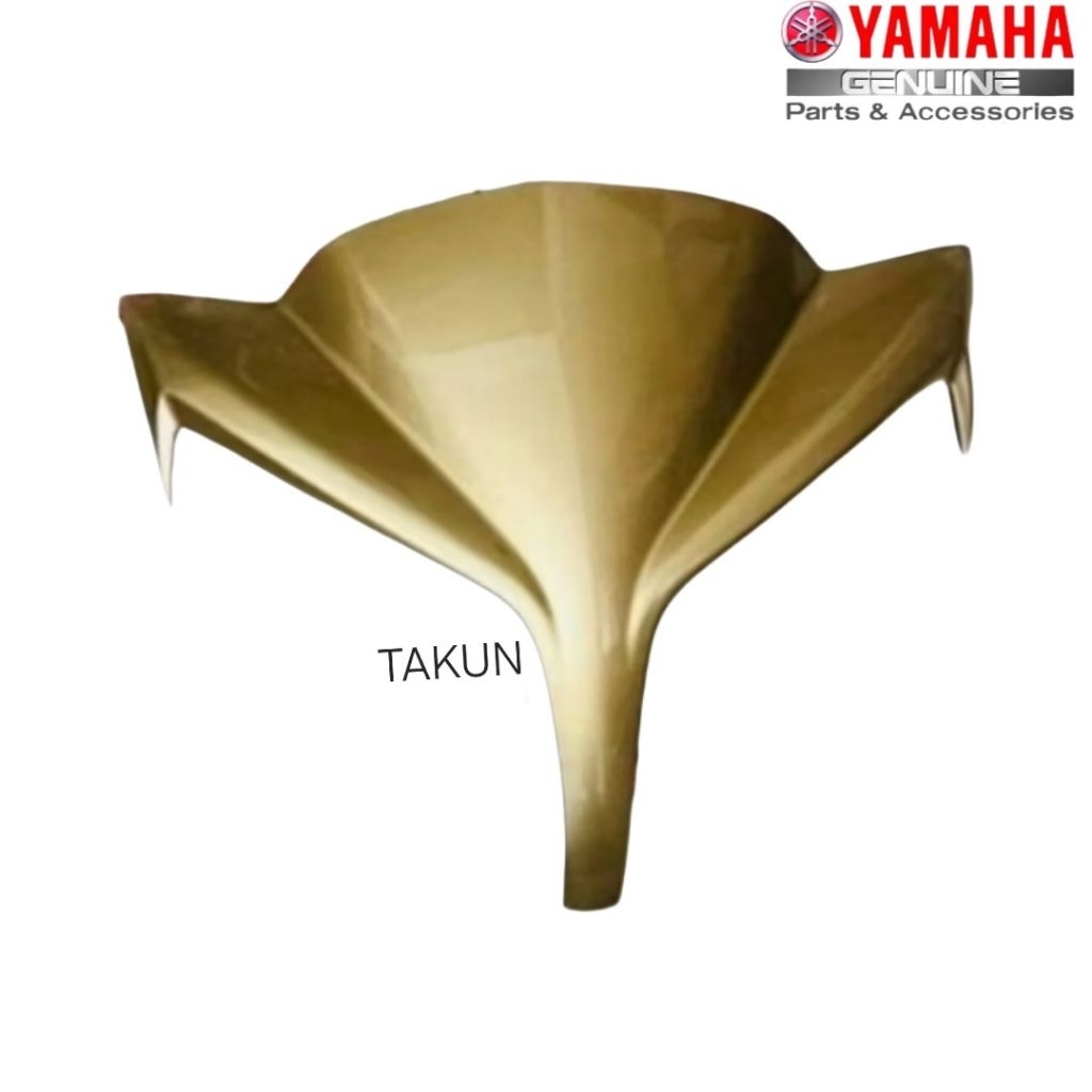 Nắp nhựa ốp võ đầu đèn trước, mão chắn gió JUPITER FI 115 vàng đồng zin