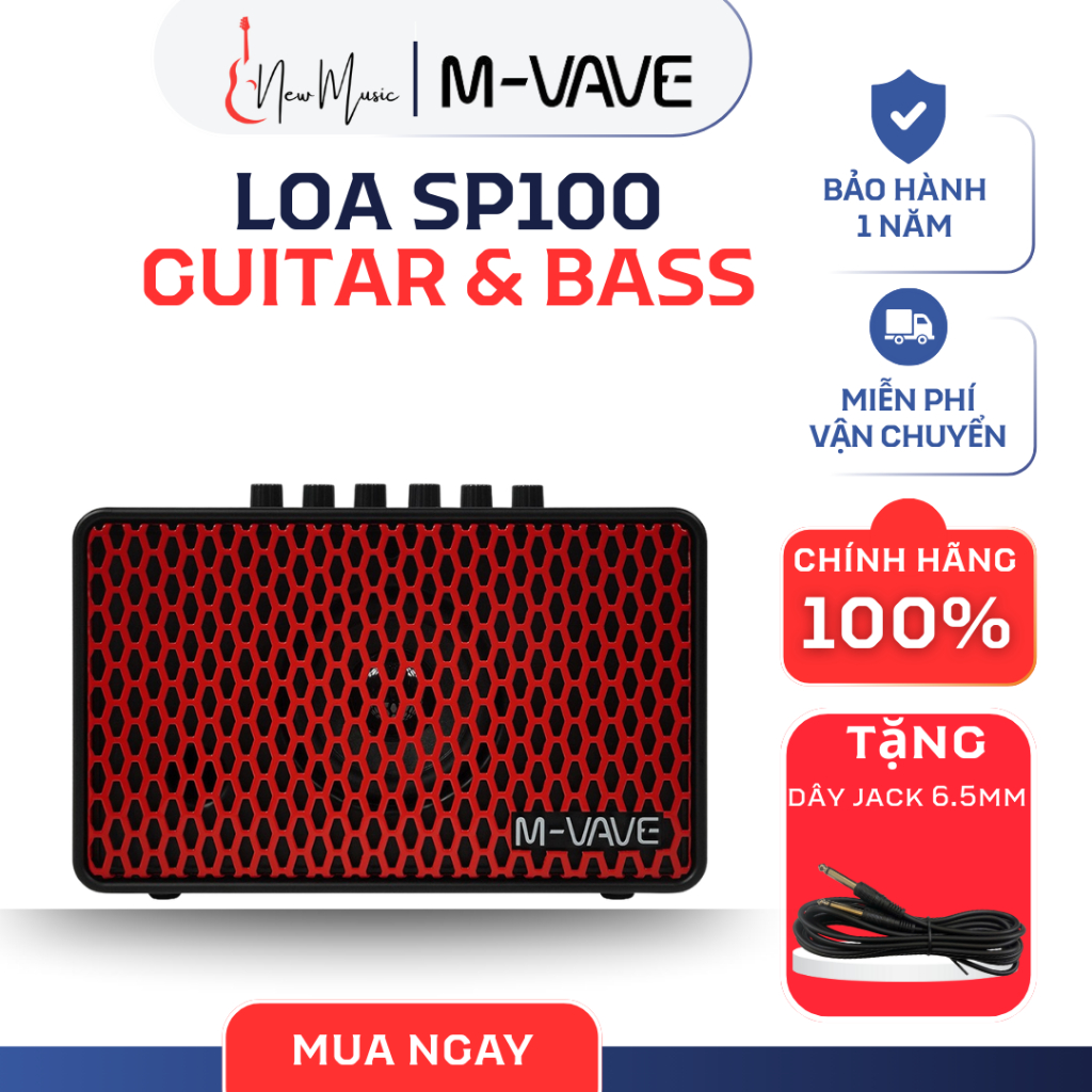 Loa Guitar & Bass Cube Amp M-Vave SP100 Chính Hãng | New Music