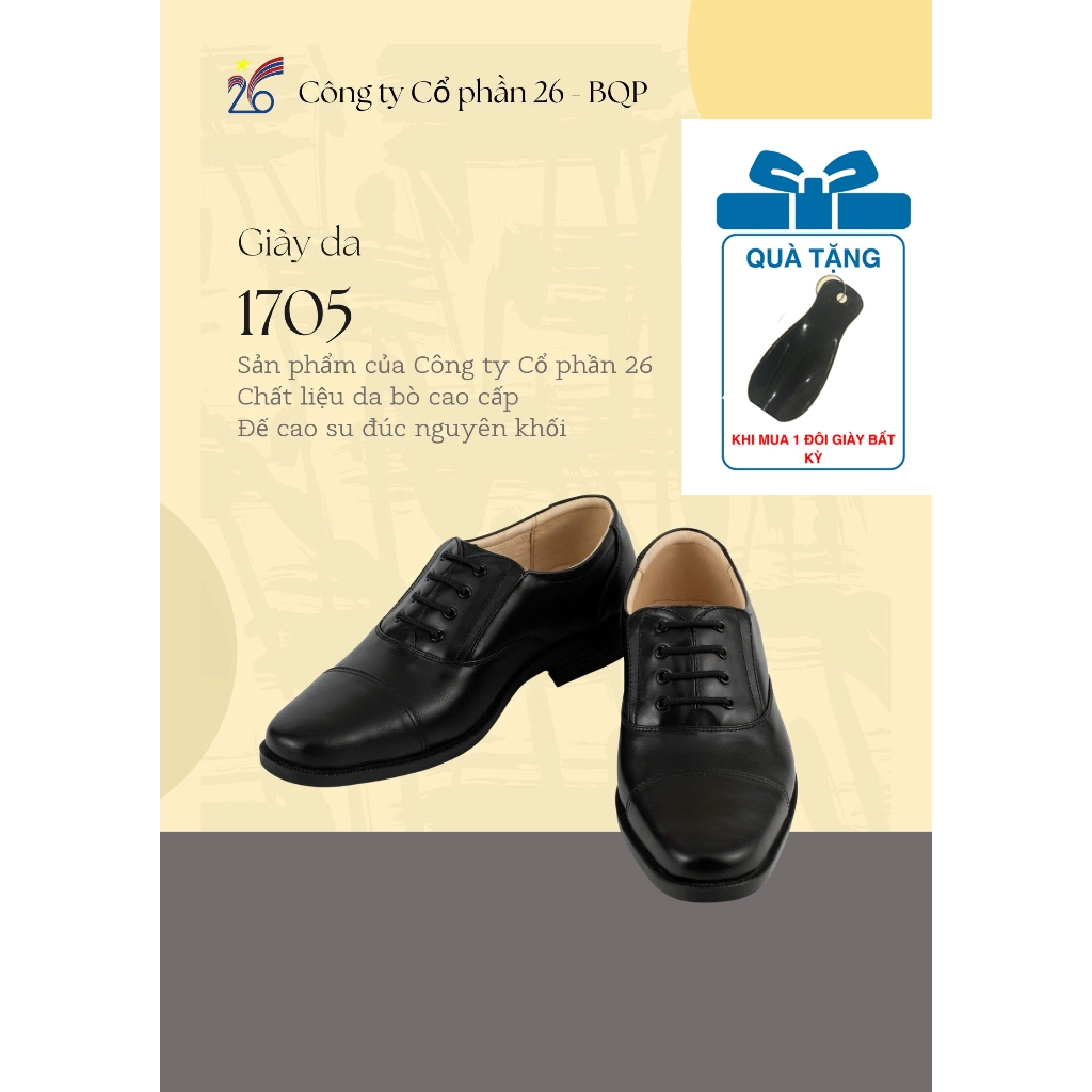 Giày da nam 1705 Chính Hãng Công ty Cổ phần 26