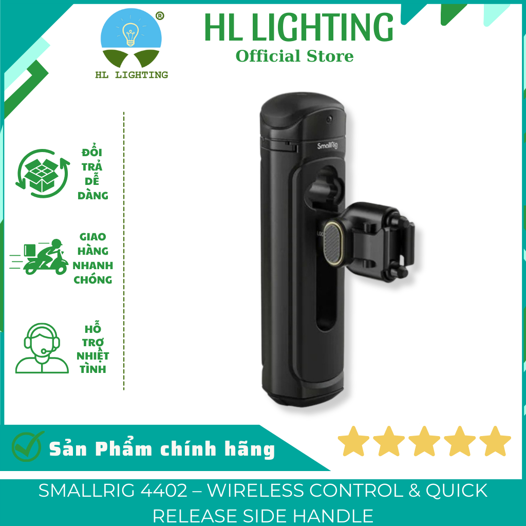 SmallRig 4402B Wireless Control Side Handle HL Lighting - 155x66.5x42mm, 190g