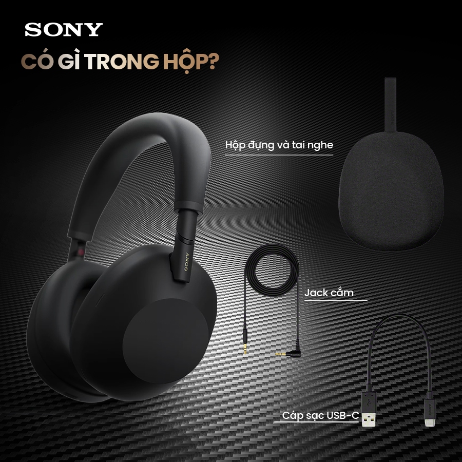 Tai nghe bluetooth chụp tai Sony WH-1000XM6 Model mới, chống ồn hàng đầu, gập gọn tiện lợi, Bass mạnh | BigBuy360 - bigbuy360.vn