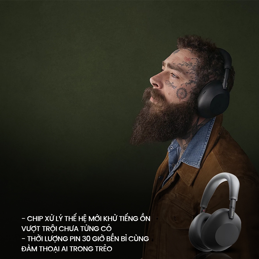 Tai nghe bluetooth chụp tai Sony WH-1000XM6 Model mới, chống ồn hàng đầu, gập gọn tiện lợi, Bass mạnh | BigBuy360 - bigbuy360.vn