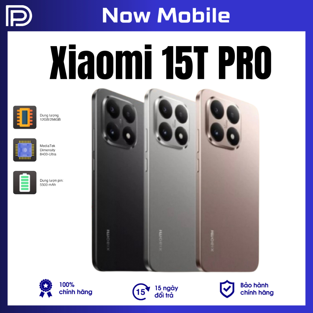 Điện thoại Xiaomi 15T Pro (5G) 12GB 512GB - Chính Hãng