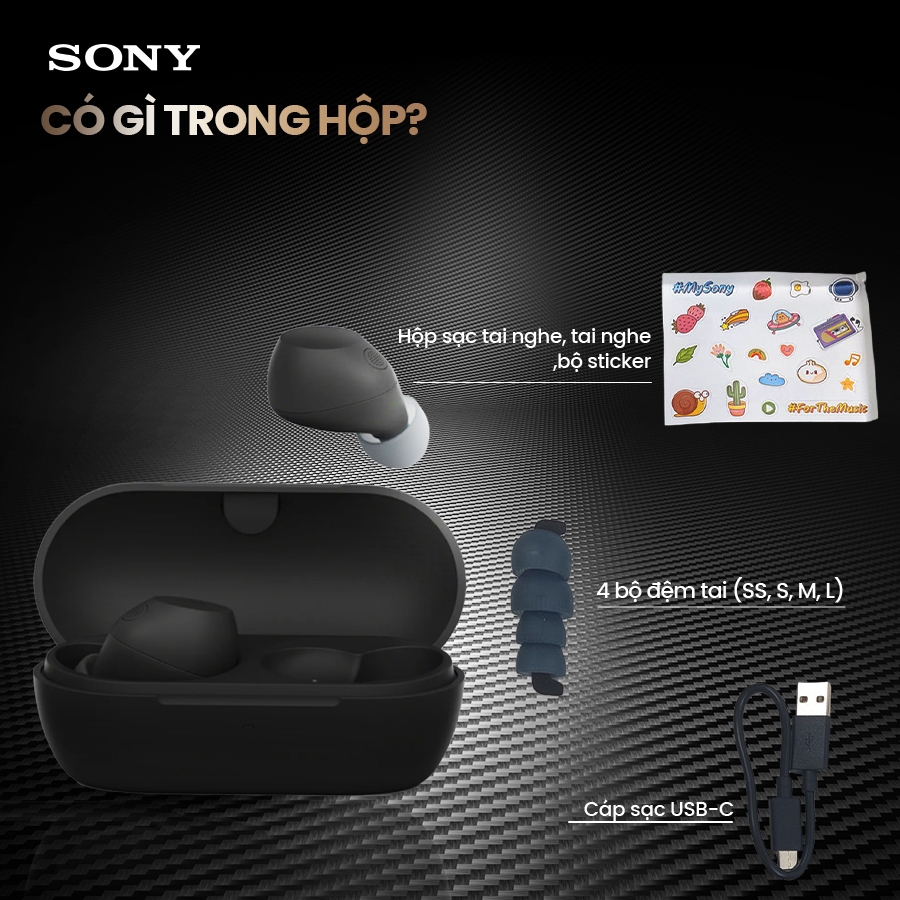 Tai nghe bluetooth chống ồn Sony WF-C710N nhỏ gọn 5.2g, pin 8.5 giờ, chống nước IPX4 kết nối đa điểm | BigBuy360 - bigbuy360.vn