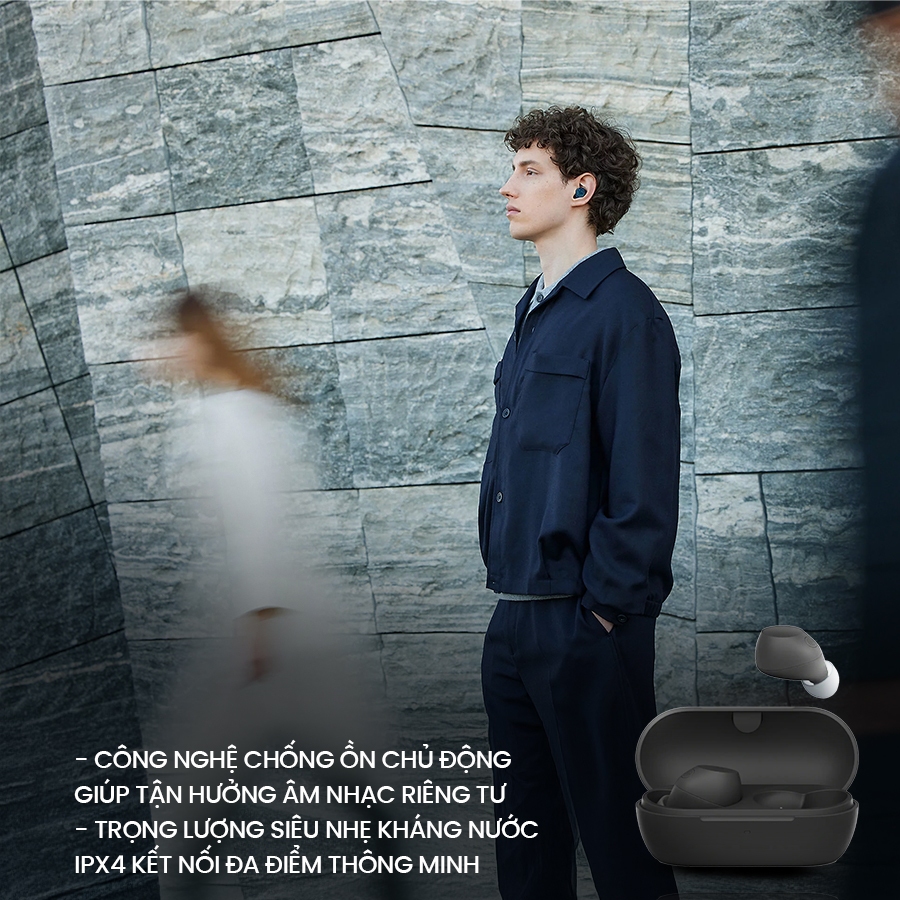 Tai nghe bluetooth chống ồn Sony WF-C710N nhỏ gọn 5.2g, pin 8.5 giờ, chống nước IPX4 kết nối đa điểm | BigBuy360 - bigbuy360.vn