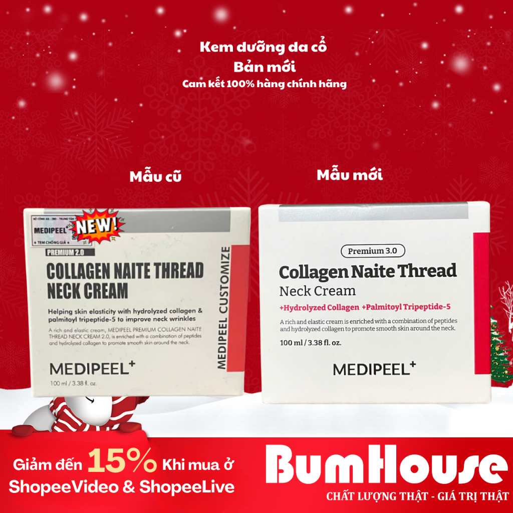 Kem Dưỡng Da Cổ  MediPeel NAITE THREAD Neck Cream 100ml