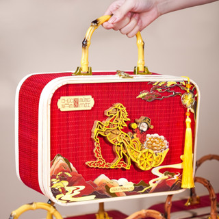 Set quà Tết Bính Ngọ 2026 HEALTHY , 899k bộ quà Tết sang trọng các loại hạt ngũ cốc dinh dưỡng và trái cây sấy