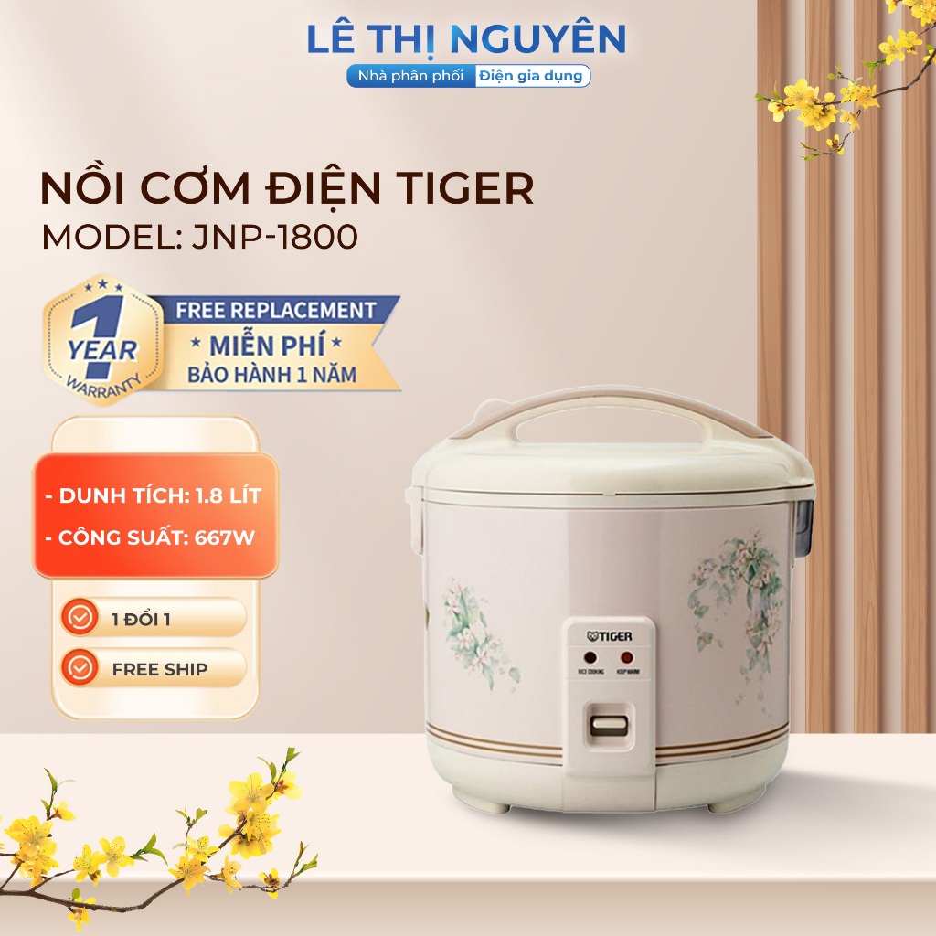 Nồi cơm điện Tiger 1.8 lít JNP-1800
