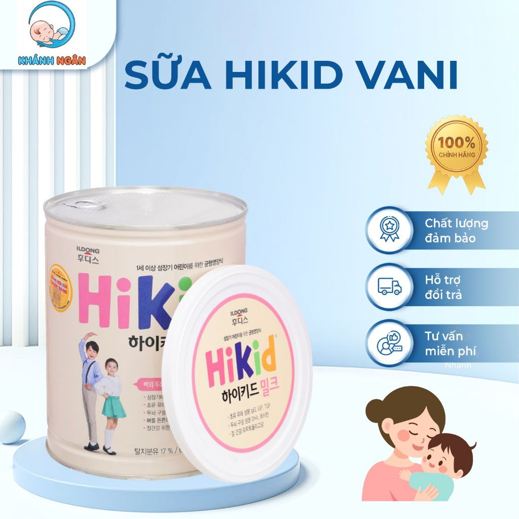 Sữa Hikid Vani Hàn Quốc 600g, Bổ Sung DHA, Canxi, Vitamin D3