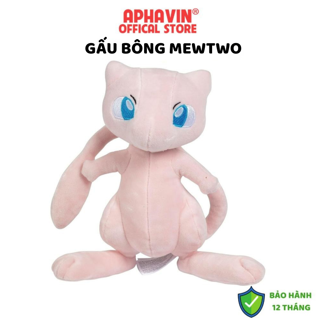 Pokemon Thú Nhồi Bông Mèo Mew Hồng Mềm Mại 18cm - Đồ Chơi Nhồi Bông Mew Hàng Đẹp Loại 1 Cho Nam Và Nữ