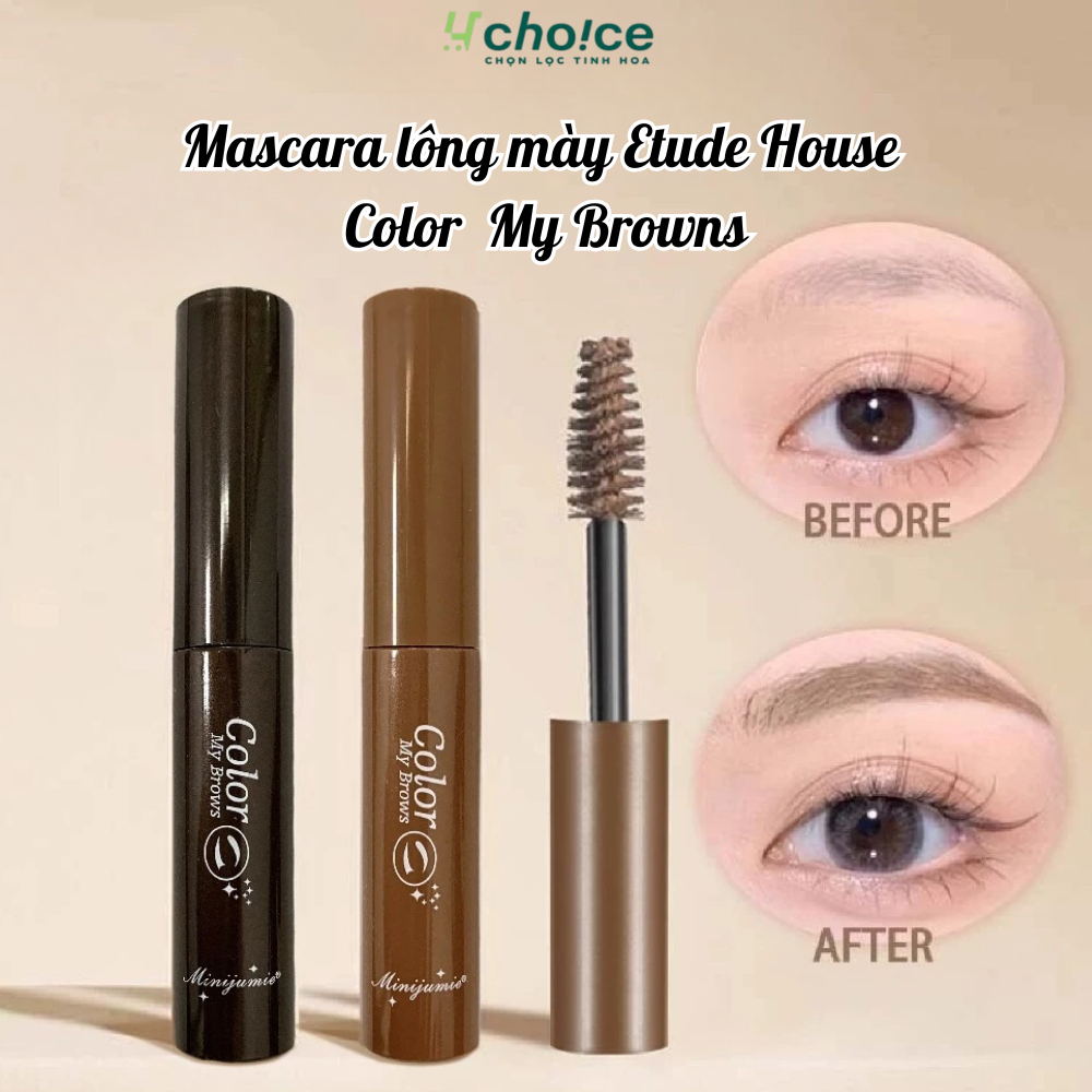 Mascara chuốt lông mày bền màu lâu trôi, chống nước chống mưa, bút kẻ lông mày lên màu tự nhiên
