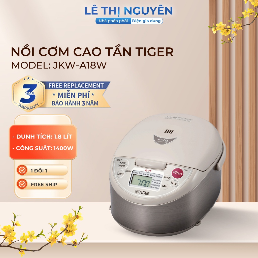 Nồi cơm cao tần Tiger 1.8 lít JKW-A18W