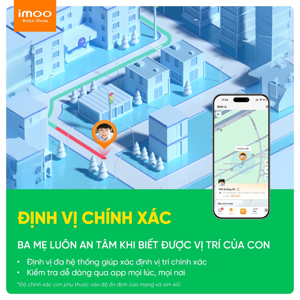 Đồng Hồ Thông Minh Trẻ Em Lắp Sim imoo Z1 Gọi Điện Thoại video call HD/Định Vị GPS Chính Xác/4G Smartwatch/Kháng Nước | BigBuy360 - bigbuy360.vn