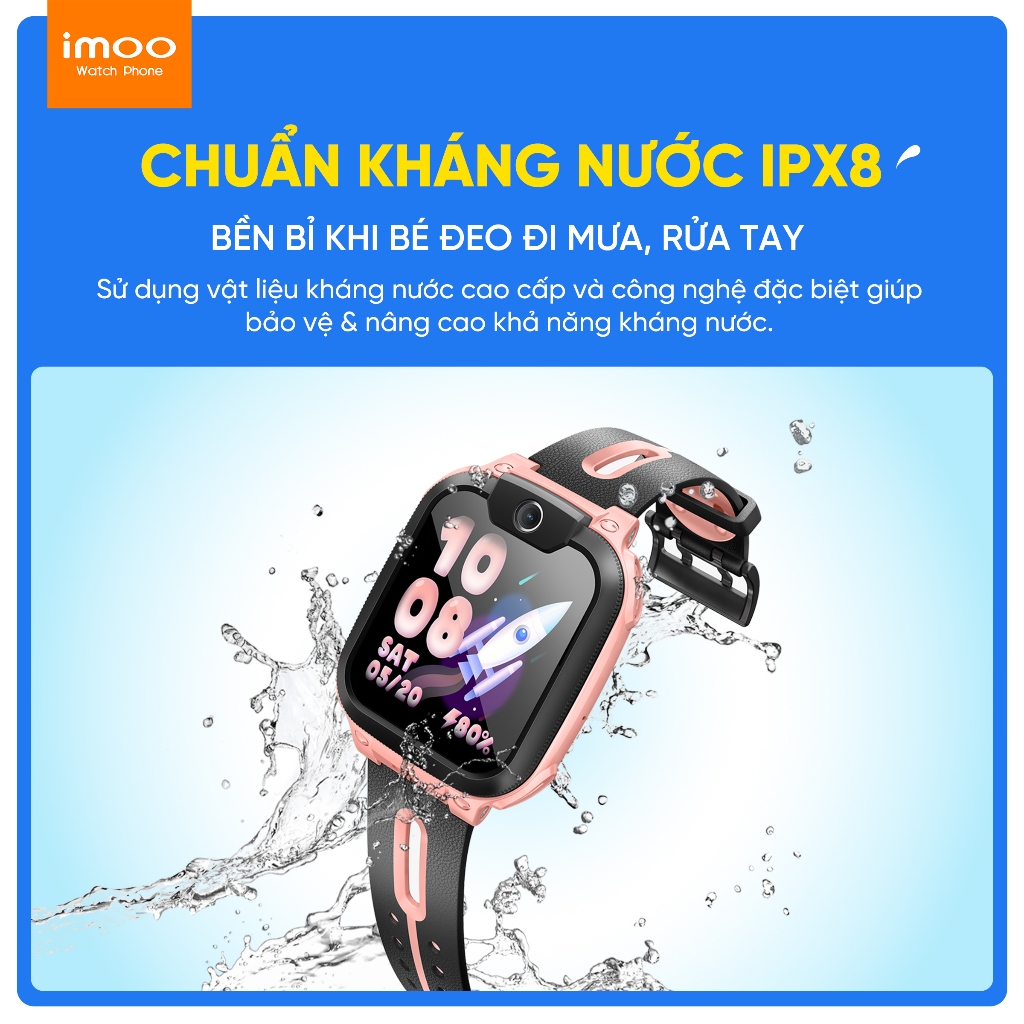 Đồng Hồ Thông Minh Trẻ Em Lắp Sim imoo Z1 Gọi Điện Thoại video call HD/Định Vị GPS Chính Xác/4G Smartwatch/Kháng Nước | BigBuy360 - bigbuy360.vn