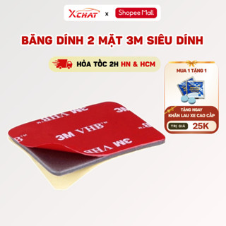 Băng Dính Miếng 2 Mặt XCHAT Miếng 50mm x 30mm x1mm VBH Siêu Dính , Chống Thấm , Không Để Lại Vết Keo