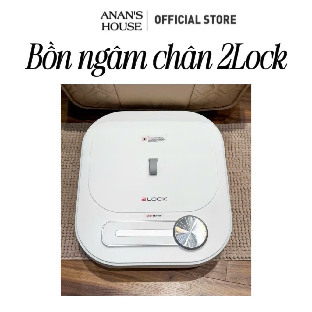 Bồn Ngâm Chân 2Lock, Chậu Ngâm Chân Gấp Gọn, Hàng Chính Hãng, Có Massage, Chườm Nóng, BH 12 Tháng,  