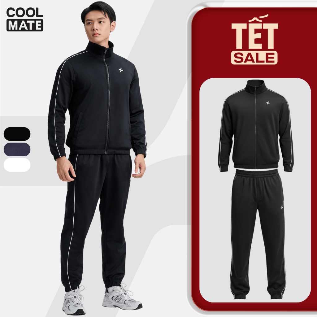 [SALE TẾT]Set thu đông thể thao nam Flexline Active Áo khoác Quần Jogger bền bỉ, nhanh khô, thoải má