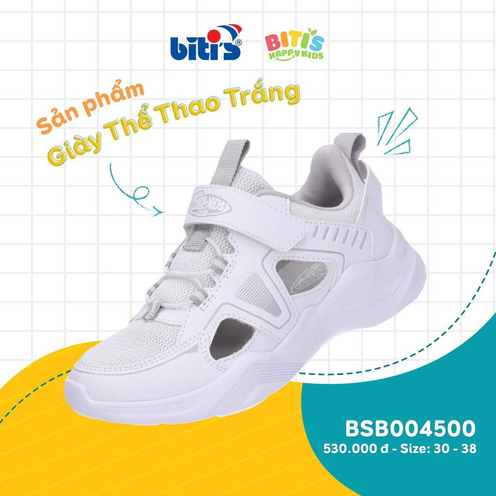 Giày Thể Thao Biti's Cool Kids Club BSB004500 Size 38 (Trắng)