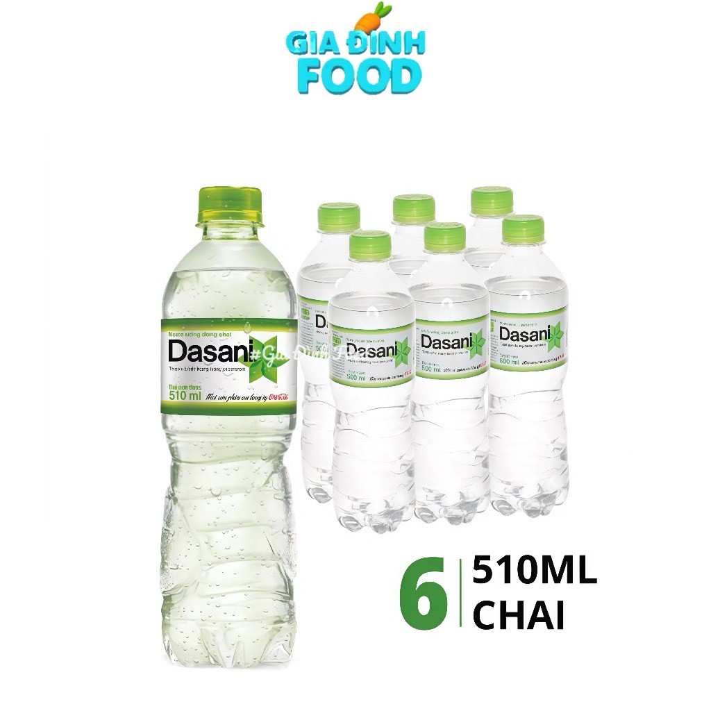 NƯỚC Suối tinh khiết Dasani 510ml/Chai