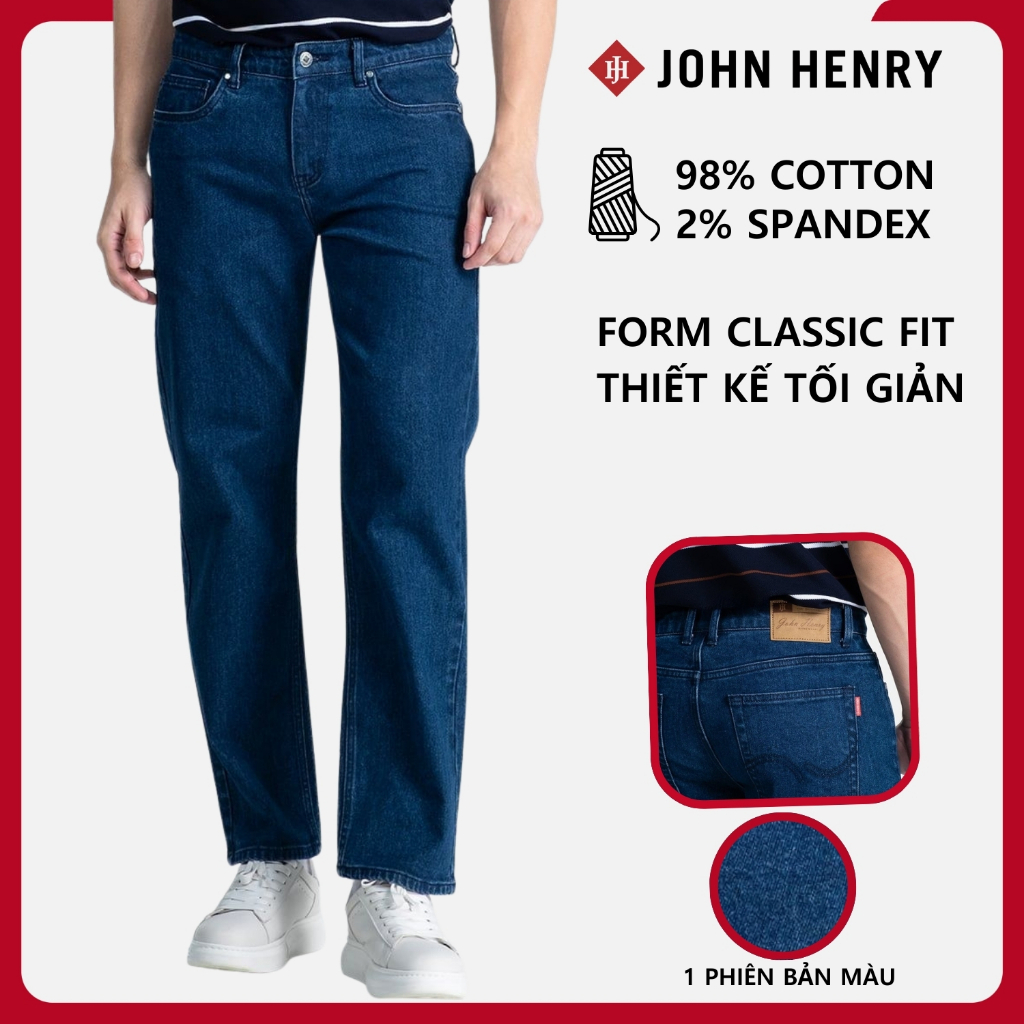 JOHN HENRY - JN26SS09T - Quần Jean Dài Nam Form Rộng -  CLASSIC