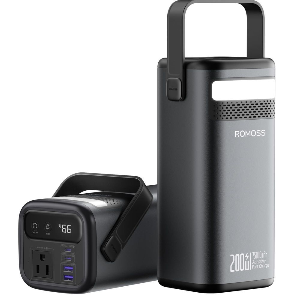 Pin dự phòng 75000mAh ROMOSS PMT705 công suất 200W , có cổng AC 220V