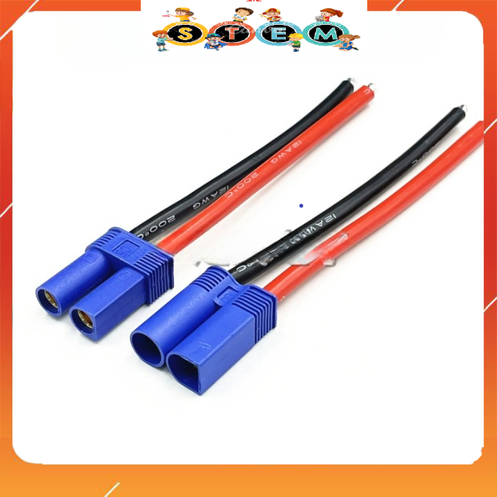 [Stem A-Z][G39] Một Cặp Đực + Cái Dây EC5 Dòng Điện Cao Cho Mô Hình Máy Bay, Dây Cắm Sạc Pin Lithium