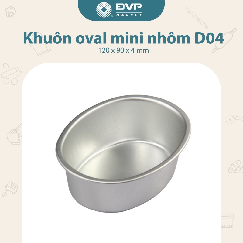 Khuôn oval mini Nhôm D04