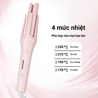 Máy uốn tóc máy làm tóc xoăn tự động 32mm, phủ men gốm, 30 triệu ion âm bảo vệ tóc bảo hành 12 tháng