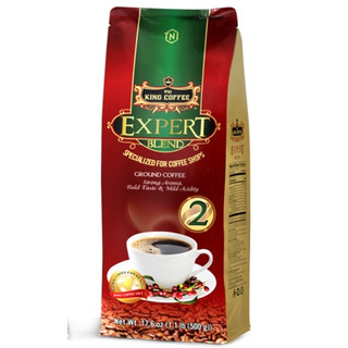 Cà Phê KING COFFEE Rang Xay Expert Blend 2 Pha Phin - Túi 500g - Đặc chế dành cho Quán Cà Phê