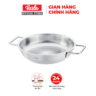 Chảo thép 2 quai cầm Fissler Pure 24cm sản xuất tại Đức bảo hành 2 năm