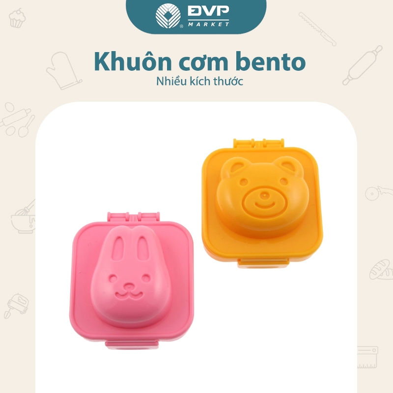 Khuôn cơm bento ép cơm, ép trứng, ép thạch,....