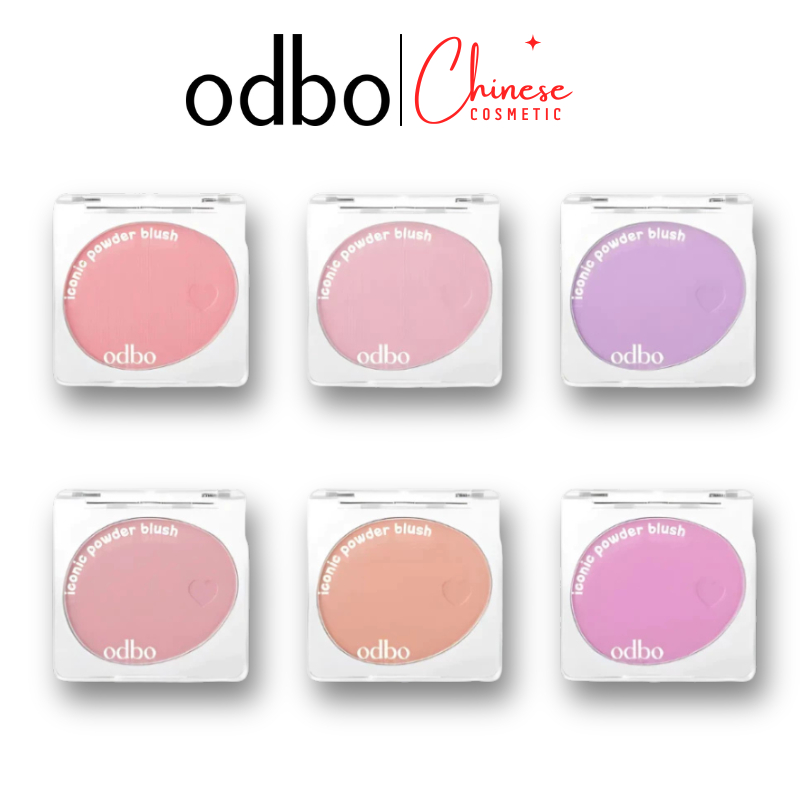 Phấn má hồng mịn lì chuẩn màu make up chuyên nghiệp Odbo Iconic Powder Blush OD1325