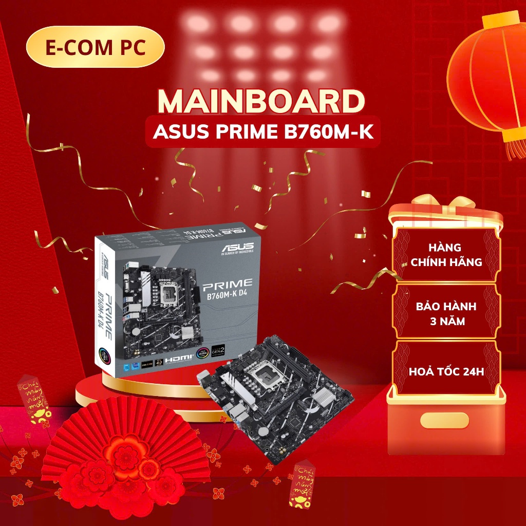 MAINBOARD ASUS PRIME B760M-K/ B760M-K D4/ B760M-F D4
